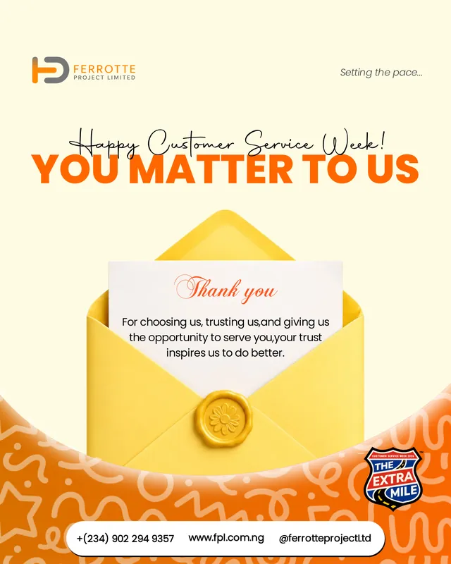 Ferrotte Customer Service Week post